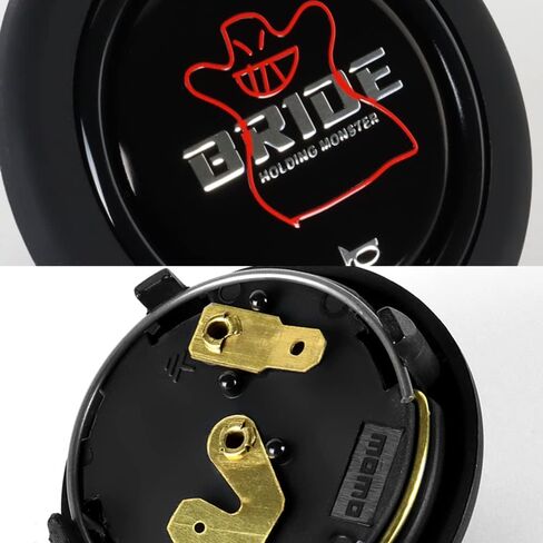 Q1-TECH, Round Horn Button for Aftermarket 6-bolt Steering Wheels with two Inch Opening for Horn Button (JDM BRIDE) in Saudi Arabia