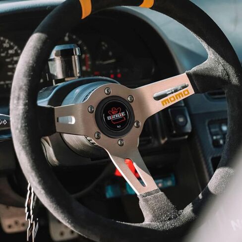 Q1-TECH, Round Horn Button for Aftermarket 6-bolt Steering Wheels with two Inch Opening for Horn Button (JDM BRIDE) in Saudi Arabia