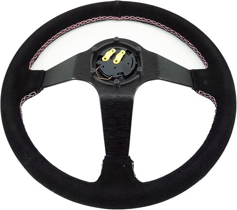 الأداء قلب العجلة قائد العجلة 350mm طبق عميق 6 صاخب ل jdm Sport Racing عجلة القيادة alcantara قرن المشمولة in Kuwait