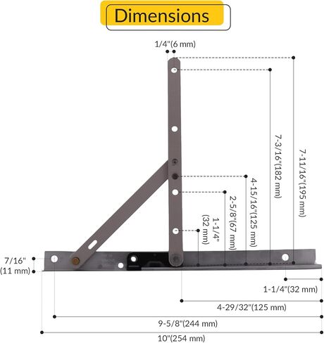 Brixwell 28-15-37 E-Gard Truth 14 Concealed Casement Hinge – Lower Left/Upper Right Replacement Hinge for Smooth Window Operation in Saudi Arabia