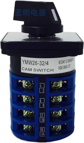 Universal Switch Four-Speed Switch Rotary 4-Section Silver Contact YMW26-32/4 in Saudi Arabia