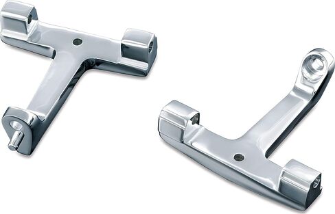 Kuryakyn 4353 Motorcycle Footpegs: Adjustable Passenger Pegs for 2010-19 Harley-Davidson Motorcycles with Fixed Mounts, Chrome, 1 Pair in Saudi Arabia