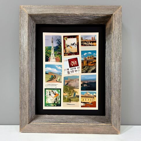 BARNWOODUSA 18"x24" Rustic Collectible Shadow Box Picture Frame Made of Upcycled Wood Shadow Box in Kuwait
