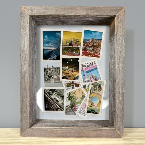BARNWOODUSA 18"x24" Rustic Collectible Shadow Box Picture Frame Made of Upcycled Wood Shadow Box in Kuwait