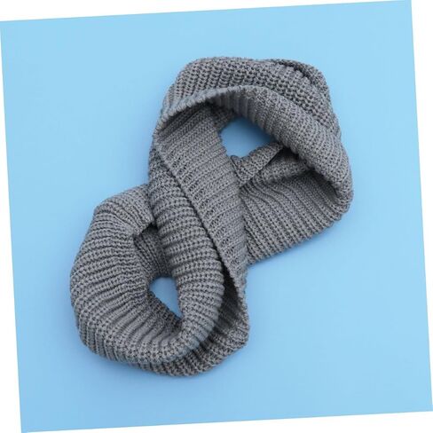 SAFIGLE Men's Winter Scarf Knitted Neck Warmer Comfortable Soft Yarn Light Weight Neckerchief for Both Sides in Saudi Arabia