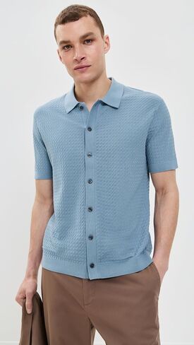 Theory Men's Cairn Cotton Sweater Polo in Saudi Arabia