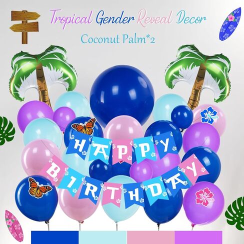 Tropical flamingo balloon garland arch kit 145Pcs Hot Pink magenta teal gold balloons mylar pineapple balloons Palm leaves for Summer Aloha luau birthday hawaiian baby shower decorations in Saudi Arabia
