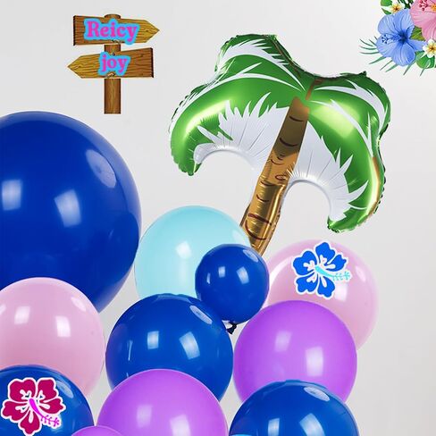 Tropical flamingo balloon garland arch kit 145Pcs Hot Pink magenta teal gold balloons mylar pineapple balloons Palm leaves for Summer Aloha luau birthday hawaiian baby shower decorations in Saudi Arabia