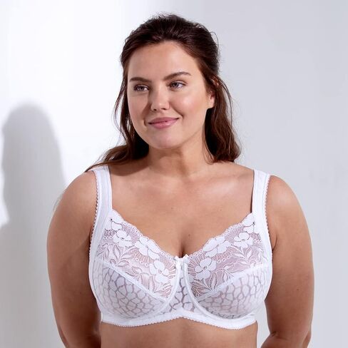 Miss Mary of Sweden Jacquard & Lace Womens Underwired Bra with Side Support in Saudi Arabia