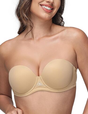Wingslove Women's Strapless Full Figure Bra Underwire Multiway Contour Plus Size Bra Red Carpet in Saudi Arabia
