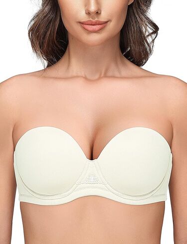 Wingslove Women's Strapless Full Figure Bra Underwire Multiway Contour Plus Size Bra Red Carpet in Saudi Arabia