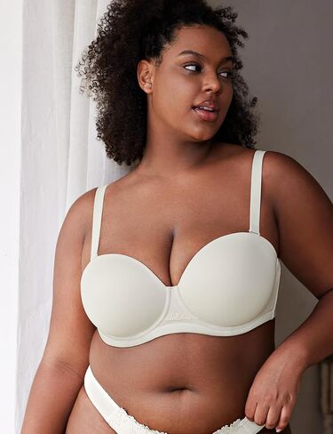 Wingslove Women's Strapless Full Figure Bra Underwire Multiway Contour Plus Size Bra Red Carpet in Saudi Arabia