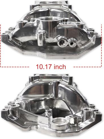 7516 2028 RPM Air Gap Intake Manifold Aluminum Dual Plane Compatible with Chevy Vortec SBC V8 Engine 283 307 350 327 in Kuwait