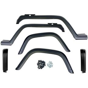 Replacement Fender Flare Kit - fits Jeep Wrangler (1987-1995) (With extensions) in Kuwait