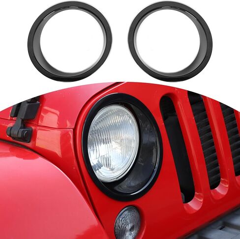 RT-TCZ لـ Wrangler JK Cover Cover Cover Trim Trim Fozels لجيب Wrangler JK JKU 2007-2017 ملحقات Chrome الخارجية 2pcs in Saudi Arabia