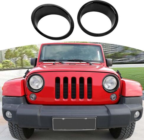 RT-TCZ لـ Wrangler JK Cover Cover Cover Trim Trim Fozels لجيب Wrangler JK JKU 2007-2017 ملحقات Chrome الخارجية 2pcs in Saudi Arabia