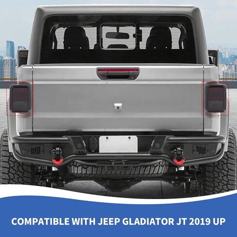 أغطية مصباح الذيل المدخن JT ، ملحقات مصباح مصباح خلفي ، ملحقات متوافقة مع Jeep Gladiator JT 2019-2024 ، مدخن الأسود (إصدار مصباح الهالوجين) in Saudi Arabia