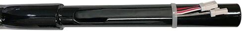 Pre Wired Dominator Industries 1 1/4 Inch Road Glide Meathook Ape Hanger Handlebars, 12 Inch Rise, Gloss Black Compatible With 2015-2023 Harley Road Glides in Saudi Arabia