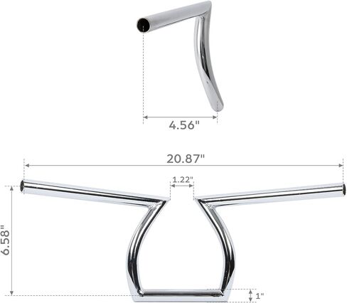 XMT-Moto Drag Handlebar 1 "Z Bar for Harley و Honda و Yamaha و Suzuki و Kawasaki و Triumph و BSA و Indian و Victory Choppers and Bobbers أو أي تطبيقات مخصصة مع قضبان بوصة واحدة in Saudi Arabia