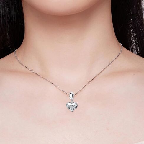 Tchyun Angel Wings Heart Dangle Charm Family Love Series Bead for Europelet Bracelet Women Gift in Saudi Arabia