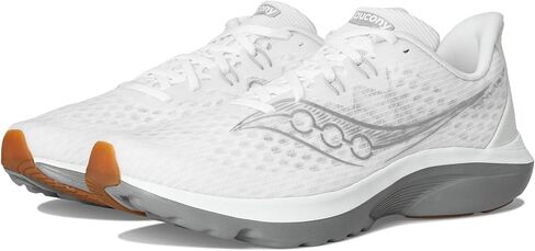 Saucony Men's Kinvara 16 Sneaker ، White/Gum ، 8.5 in Saudi Arabia