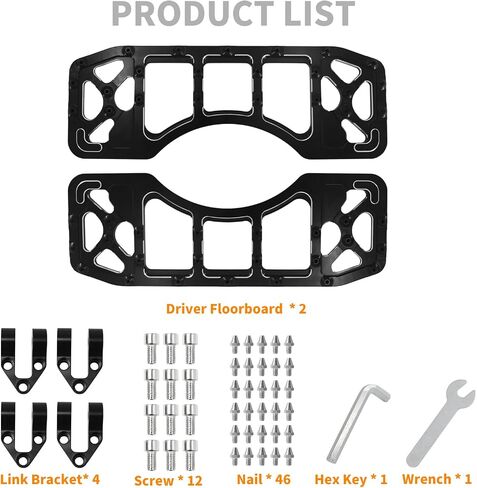 MX Wide Driver Floorboards CNC الأوتاد الألومنيوم قدم مناسبة لـ Harley Touring Road Road King Glide Glide Electra Glide Trike Softail Dyna Black in Saudi Arabia