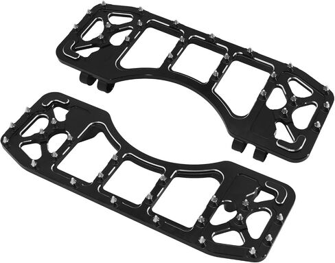 MX Wide Driver Floorboards CNC الأوتاد الألومنيوم قدم مناسبة لـ Harley Touring Road Road King Glide Glide Electra Glide Trike Softail Dyna Black in Saudi Arabia