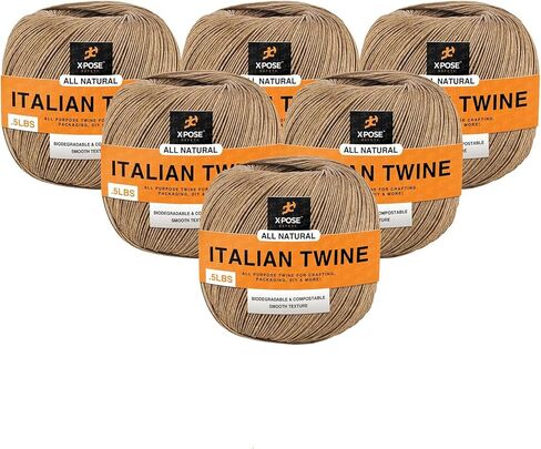 Xpose Safety Ruby Italian Spring Twine - 4 ply 1/2 Pound Italian Ball Twine String - Upholstery Webbing - Natural Wax Coated Cord - for Upholstery Supplies, Reupholstery of Springs Furniture Repair in Saudi Arabia