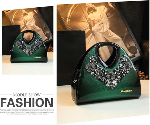 Fashion Diamonds Purses For Women Top Handle Satchel Handbags Leather Party Shoulder Messenger Evening Bags in Saudi Arabia