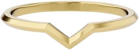 Triangle V Shape Wedding Band, Stacking Wedding Band, Gold Plain Wedding Band, Unique Band For Women, Band For Ring, Modern Minimalist Engagement Band in Saudi Arabia