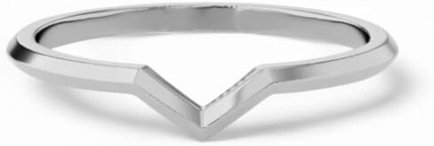 Triangle V Shape Wedding Band, Stacking Wedding Band, Gold Plain Wedding Band, Unique Band For Women, Band For Ring, Modern Minimalist Engagement Band in Saudi Arabia