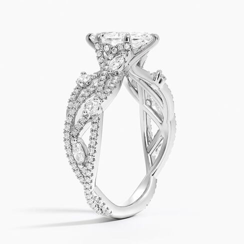 1 CT-5 CT Moissanite خاتم الخطوبة ثلاثة أرباع حلقة الزفاف الزفاف في 10K 14K 18K الذهب و S925 هدية عيد الميلاد للنساء in Kuwait