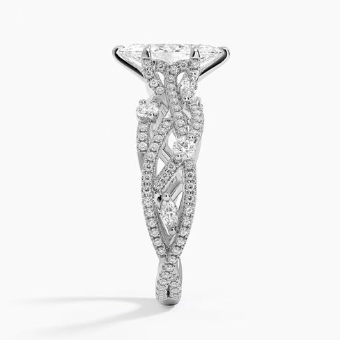 1 CT-5 CT Moissanite خاتم الخطوبة ثلاثة أرباع حلقة الزفاف الزفاف في 10K 14K 18K الذهب و S925 هدية عيد الميلاد للنساء in Kuwait