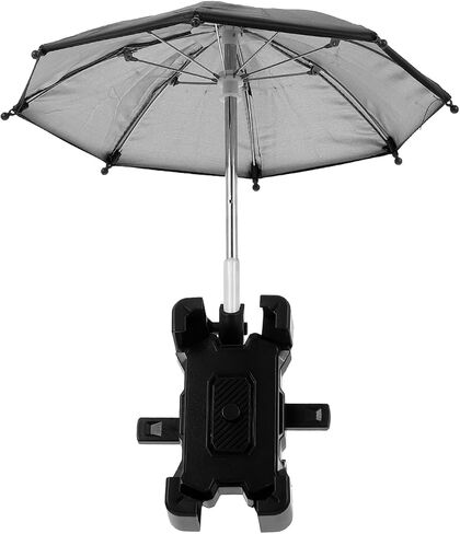 Phone Umbrella Holder: Bike Holder for Phone, Bicycle Cell Bracket with Small Sunshade Cover in Saudi Arabia