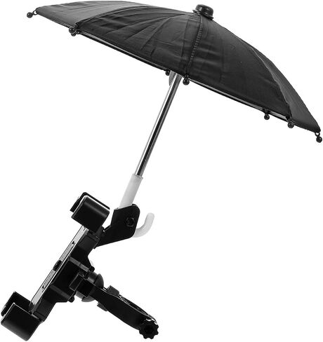 Phone Umbrella Holder: Bike Holder for Phone, Bicycle Cell Bracket with Small Sunshade Cover in Saudi Arabia