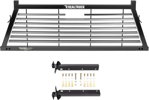 RealTruck Backrack Safety Frame + Hardware Kit for use w/Toolbox, Combo | Black, No Drill | 10900 & 30228TB | Fits 2022-2025 Toyota Tundra in Kuwait
