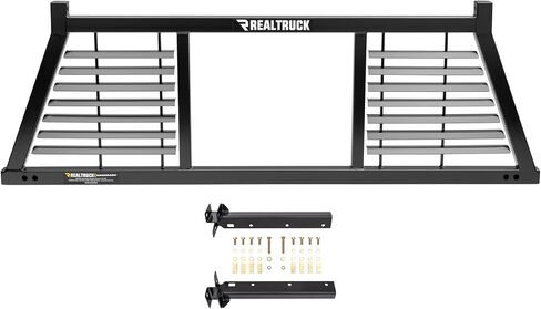 RealTruck Backrack Safety Frame + Hardware Kit for use w/Toolbox, Combo | Black, No Drill | 10900 & 30228TB | Fits 2022-2025 Toyota Tundra in Kuwait