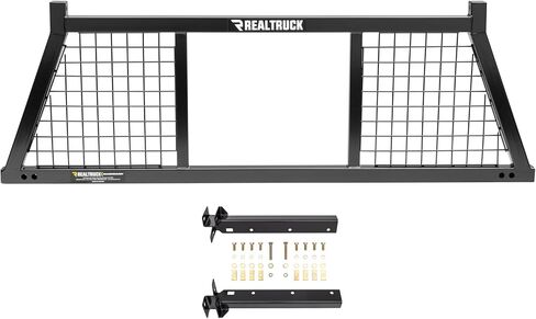 RealTruck Backrack Safety Frame + Hardware Kit for use w/Toolbox, Combo | Black, No Drill | 10900 & 30228TB | Fits 2022-2025 Toyota Tundra in Kuwait