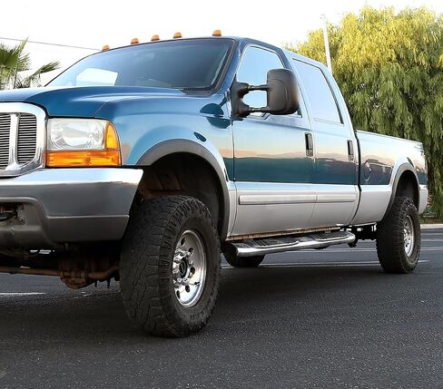 Spec-D Tuning 4PC Matte Black Front + Rear Textured Fender Flares Compatible with 1999-2007 Ford F250 F350 F450 Super Duty in Kuwait