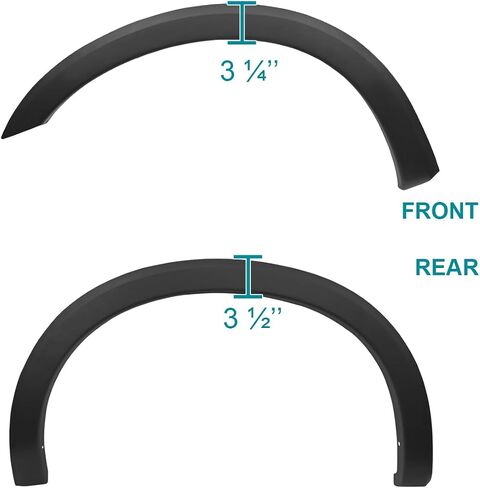 Spec-D Tuning 4PC Matte Black Front + Rear Textured Fender Flares Compatible with 1999-2007 Ford F250 F350 F450 Super Duty in Kuwait