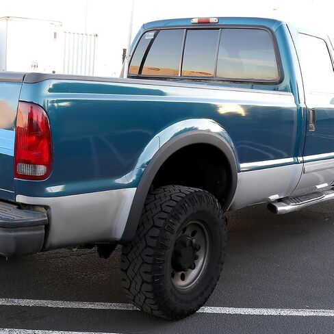 Spec-D Tuning 4PC Matte Black Front + Rear Textured Fender Flares Compatible with 1999-2007 Ford F250 F350 F450 Super Duty in Kuwait