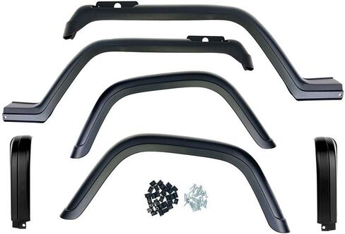 مجموعة Fender Flare Kit - Fits Jeep Wrangler (1987-1995) (مع امتدادات) in Saudi Arabia