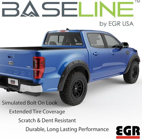 EGR BLF1007 - Fender Series Fender Flares بمظهر محاكاة - متوافق مع 2019-2023 Ford Ranger in Saudi Arabia