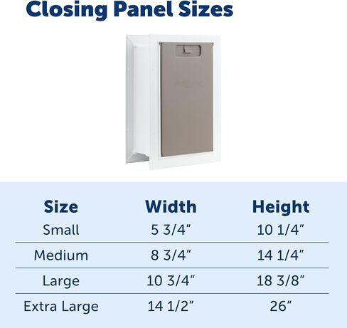 PetSafe Closing Panel Pet Door Cover - Durable, Plastic Dog Door Cover - Rust-Proof - Compatible with Select PetSafe Doors - Large in Saudi Arabia
