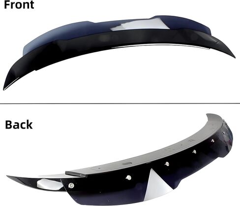 STSEV01 Rear Wickerbill Spoiler Wing Fit for Dodge Charger SE/SXT/SRT/GT/RT/Daytona/Scat Pack 2011-2023, Glossy Black Hellcat Style Spoiler + Smoked Wicker Bill Exterior Accessories in Saudi Arabia