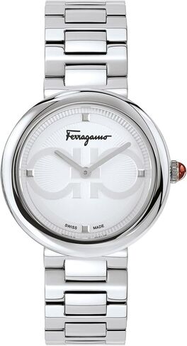 مجموعة Ferragamo Ferragamo Chic Collection Watch Watch Watch مع سوار من الفولاذ المقاوم للصدأ وحالة تتميز بالاتصال الفضي in Saudi Arabia