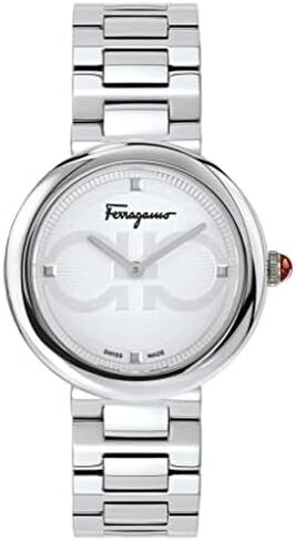 مجموعة Ferragamo Ferragamo Chic Collection Watch Watch Watch مع سوار من الفولاذ المقاوم للصدأ وحالة تتميز بالاتصال الفضي in Saudi Arabia