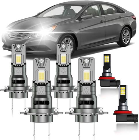 بالنسبة إلى Hyundai Sonata 2011-2014 Combo Lights Lights ، 4pcs ، حزمة مزدوجة ذات أضواء مزدوجة وأضواء ضبابية 4pcs. in Saudi Arabia