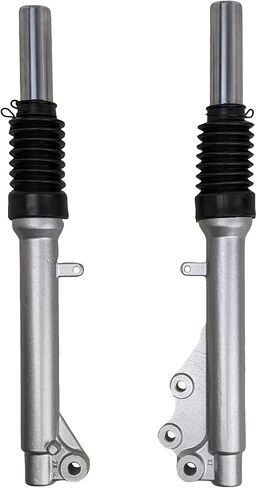 RedCap OEM Front Shock Absorber Assembly Set Compatible with GY6 50cc TaoTao ATM50A/1 Pony 50 Speedy 50 Jonway YY50QT-21 Scooter Moped - Left & Right Shocks (Silver) in Saudi Arabia