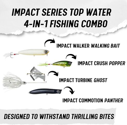LUNKERHUNT | Mid Water Crankbaits (4-Pack) | Hard Bait Fishing Lures in Kuwait